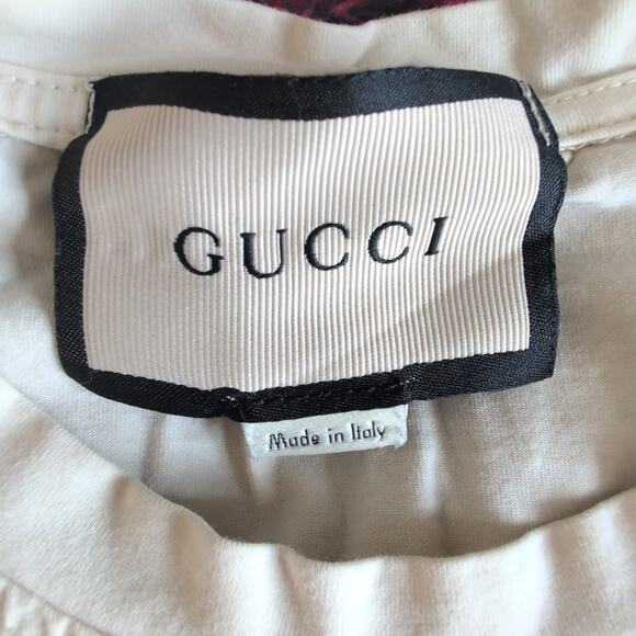 Gucci  North Face Cut Off Re-done Cropped Tee Designer Made in Italy Large - Picture 2 of 8
